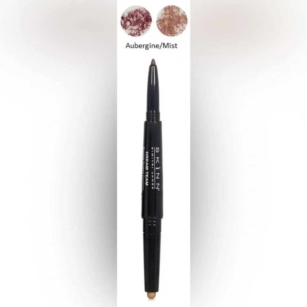 Skinn Cosmetics Dream Team Eyeliner Duo in Aubergine/Mist - Brand New